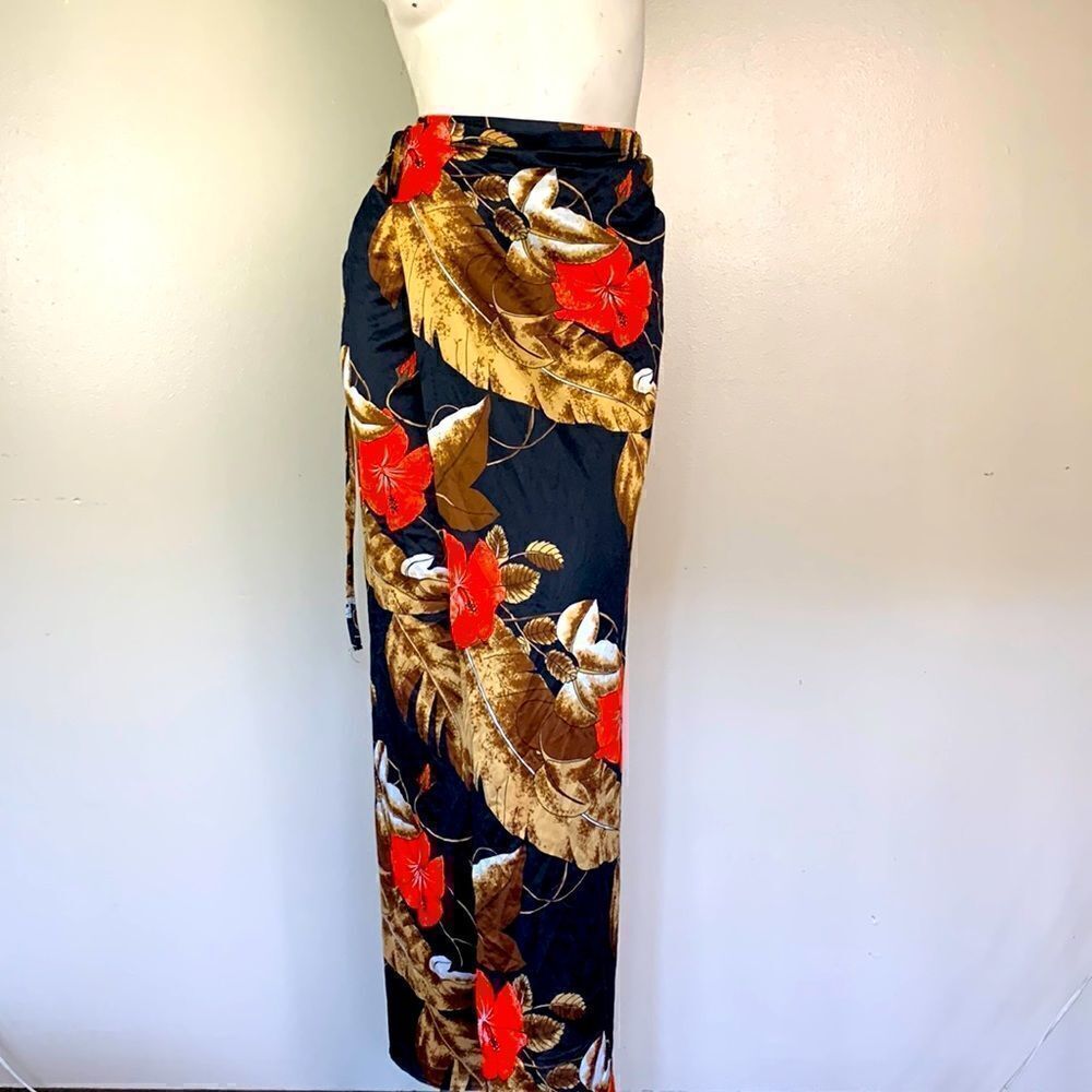 VINTAGE ROBBY LEN FASHIONS Hawaiian wrap shirt size large 70s
